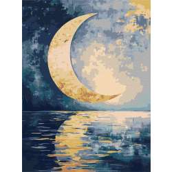 Malowanie po numerach - Odbicie księżyca 30x40cm