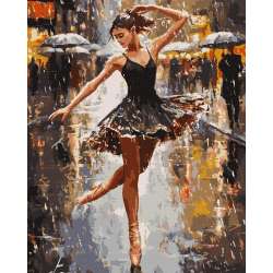 Malowanie po numerach - Gracja deszczu 40x50cm