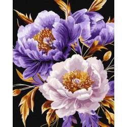 Malowanie po numerach - Fioletowy szyk 40x50cm