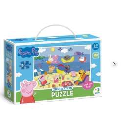 Puzzle 50 obserwacyjne Świnka Peppa. Wakacje - 1