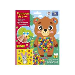 Obrazek z pomponów Misiaczek 2w1 - 1