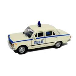 Welly 1:39 FIAT 125P MILICJA - biały - 2