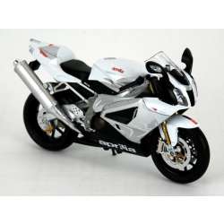 WELLY 1:10 Motocykl Aprilia RSV 1000R biało-srebrny (62808) - 2