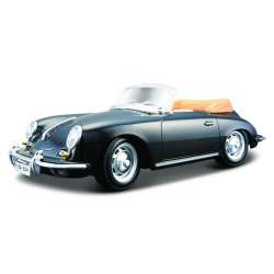 Bburago 1:24 Porsche 356B cabriolet -czarny (18-22078)