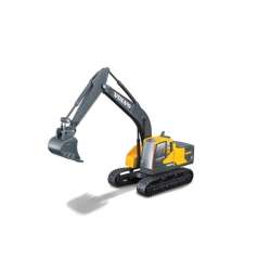 Volvo EC220E Excavator Yellow/Grey 1:50 BBURAGO - 1