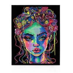 Diamond Dotz - Adults Flocked Neon Girl
