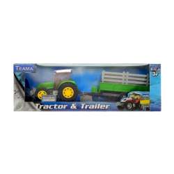 Traktor + naczepa 1:32 ver.1 zielony TEAMA (001-10762 ZIELONY 2) - 1