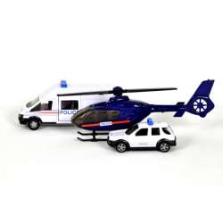 Pojazdy ratunkowe Helikopter + pojazdy 1:48 biały 22412 TEAMA (001-22412BI) - 1
