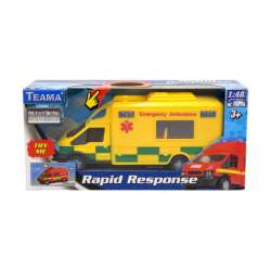Auto ratunkowe 1:48 żółte TEAMA (001-31482 ŻÓŁTE) - 1