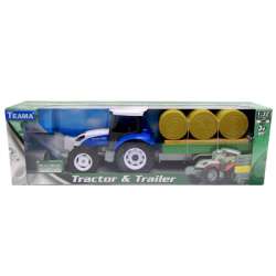Teama model 1:32 Traktor z naczepą niebieski (001-60082 NI2) - 1