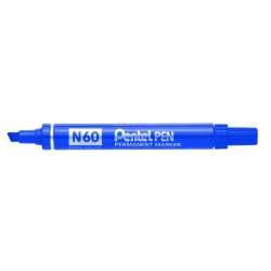 Marker ścięty N60 niebieski (12szt) PENTEL - 1