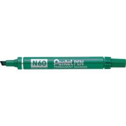 Marker ścięty N60 zielony (12szt) PENTEL - 1