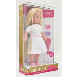 Lalka Catherine 41cm jasne włosy, biała sukienka 08846 Dolls World (016-08846) - 1