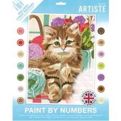Malowanie po numerach - Cute Kitten - 1