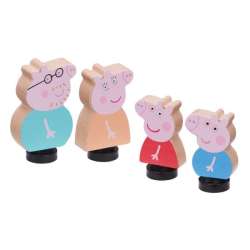PROMO Peppa Pig - Drewniane figurki 4pack Świnka Peppa 07207 (PEP 07207) - 1