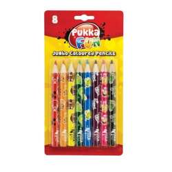 Kredki Jumbo 8 kolorów PUKKA - 1