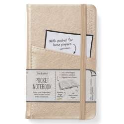 Bookaroo Notatnik Journal Pocket A6 - Złoty