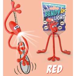 Super Bendy Lampka do książki - czerwona - 1