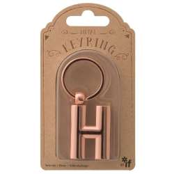 Metalowy brelok do kluczy litera H Keyring