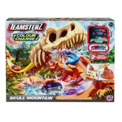 Tor samochodowy Szkielet dinozaura Colour Change Skull Mountain + 2 autka wyścigowe TEAMSTERZ 1417431 p4 (1417431.V23)