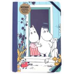 Muminki Notatnik A5 z gumką Mama, Tata i Mała Mi