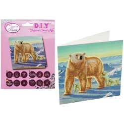 Diamentowa mozika Rodzina polarna 18x18cm