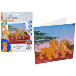 Diamentowa mozika Simba i Nela 18x18cm