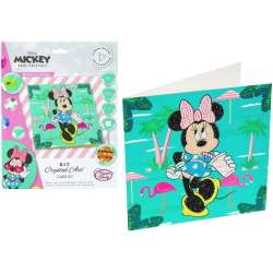 Diamentowa mozika Minnie na wakacjach 18x18cm