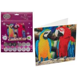 Diamentowa mozika Papugi 18x18cm
