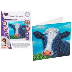 Diamentowa mozika Krowa 18x18cm