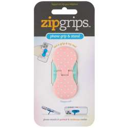 ZipGrip uchwyt na palce do telefonu Białe kropki
