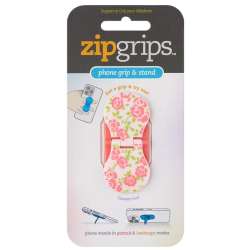 ZipGrip uchwyt na palce do telefonu Różowe kwiaty