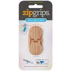 ZipGrip uchwyt na palce do telefonu Drewno