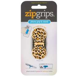 ZipGrip uchwyt na palce do telefonu Skóra lampart