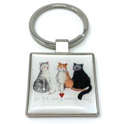 Brelok do kluczy 3 koty