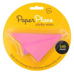 Paper Plane - karteczki samoprzylepne - różowe - 1
