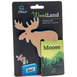 WoodLand Moose drewniana zakładka do książki - łoś
