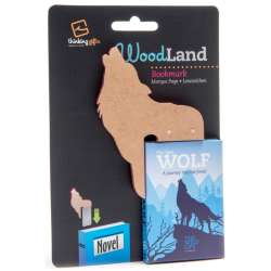 WoodLand Wolf drewniana zakładka do książki - wilk