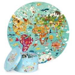 Puzzle okrągłe 150 Mapa świata - 1