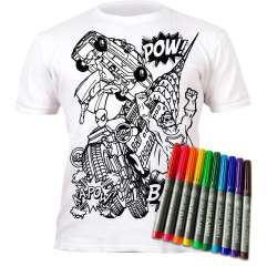Koszulka do wielokrotnego kolor. Superbohater 9-11