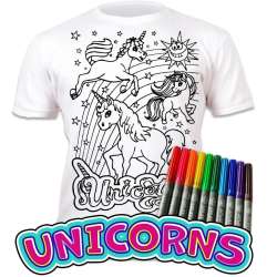 Koszulka do wielokrotnego kolor. Jednorożec 9-11