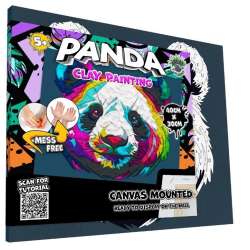Zestaw do wyklejania plasteliną - Panda - 1