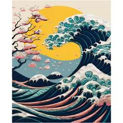 Zestaw do wyklejania plasteliną - Duża fala