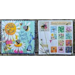 Kalendarz 2026 ścienny notatnikowy Pszczółki