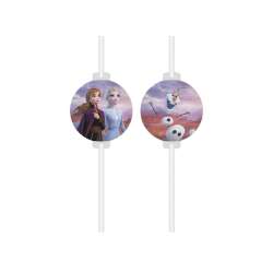 Rurki papierowe z medalionem Frozen 2 4szt - 1