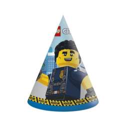 Czapeczki papierowe Lego City 6szt