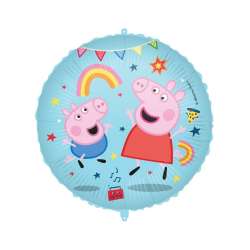 Balon foliowy Świnka Peppa Pig Messy Play 46cm (93038) - 1
