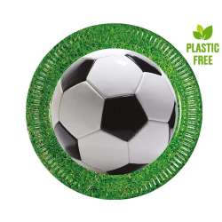 Talerzyki pap. Football Party, next generation, 23 cm, 8 szt. (plastik-free) GoDan (93429) - 1