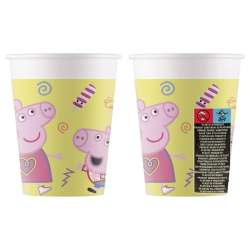 Kubeczki papierowe Świnka Peppa Pig 200ml 8szt (94814) - 1