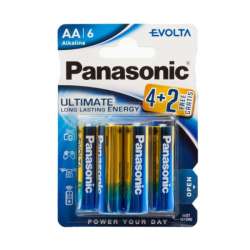 Bateria Panasonic LR6 EVOLTA ultimate long lasting energy 6szt blister / cena za blister (5410853044734) - 1